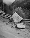 Photo eines Steinschlags